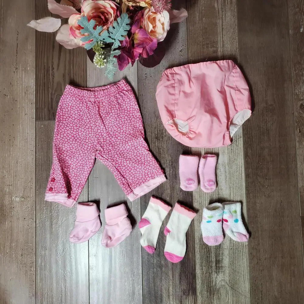 Pink Newborn Baby Girl Bundle EUC